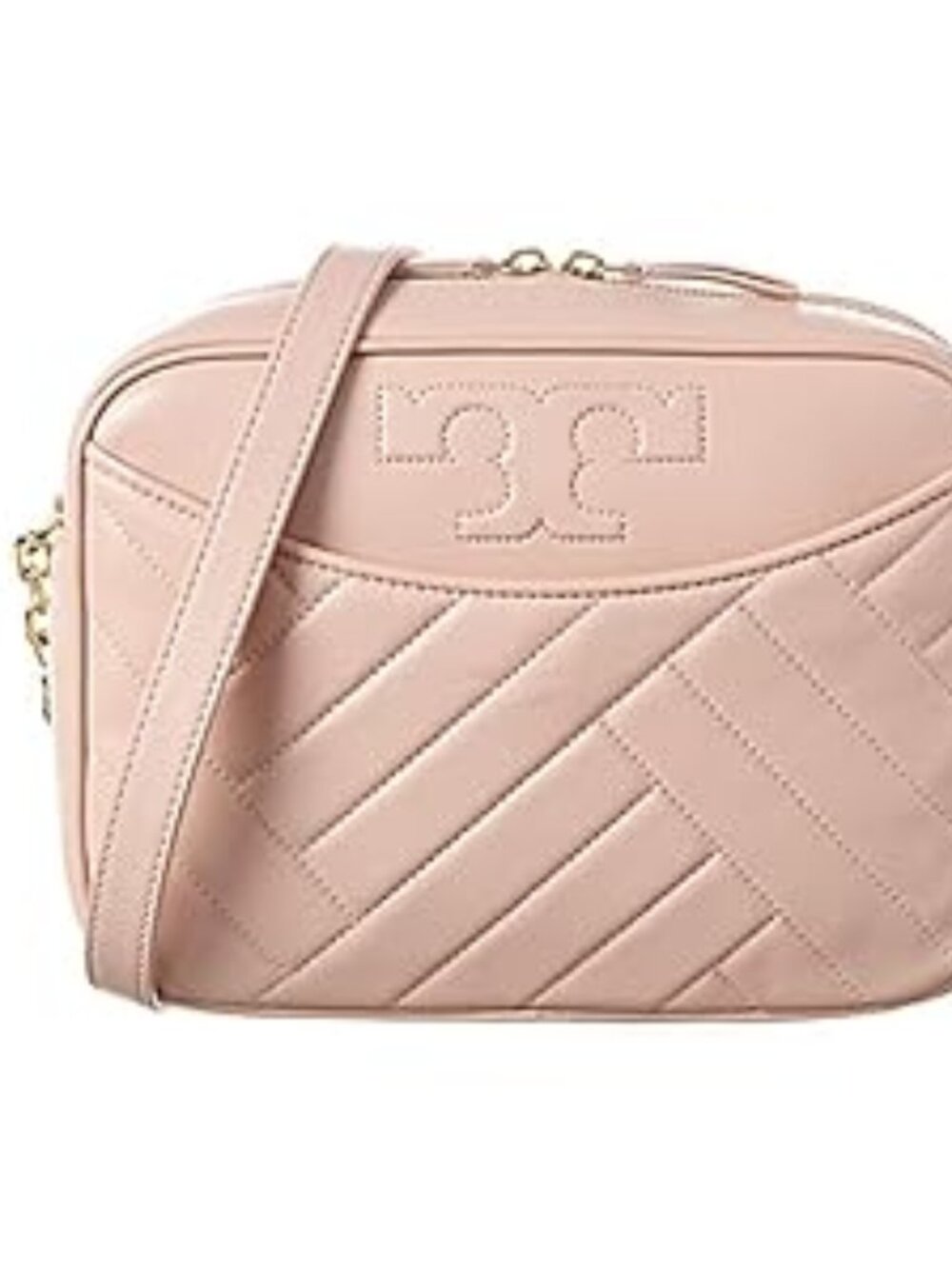 #193 NWT - Tory Burch Alexa Stitching Camera Bag 57807 (Shell Pink)